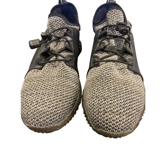 Adidas Die Weltmarke Mit Den Gray Steel Toe Mesh Sneakers Size 11.5 Lightweight - Picture 1 of 6